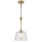 Westinghouse Pendant 60W Aggie, Brushed Brass Clear Ribbed Glass 6130200 - alternate 7